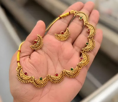 PARMESHWAR IMITATION Copper Gold-plated Gold Jewellery Set(Pack of 1)