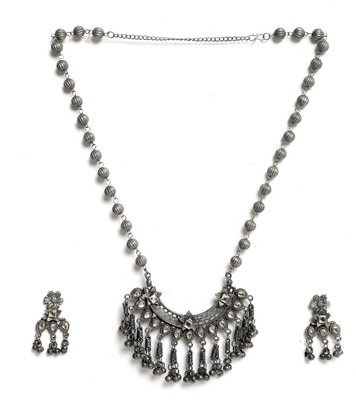YouBella Alloy Silver Silver Jewellery Set(Pack of 2)