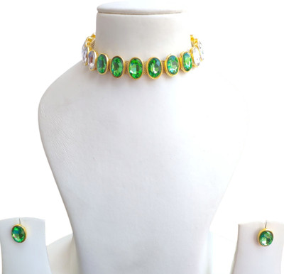 Buybox Metal Gold-plated Multicolor Jewellery Set(Pack of 1)