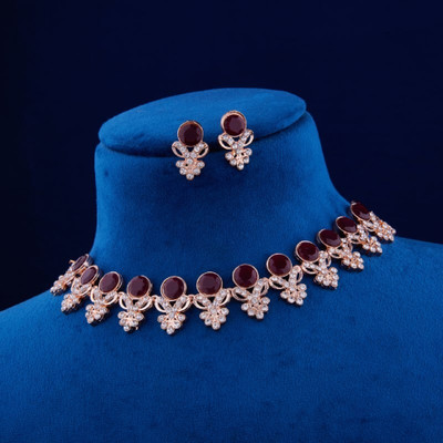 PARTICIAO Alloy Rhodium Silver Jewellery Set(Pack of 1)