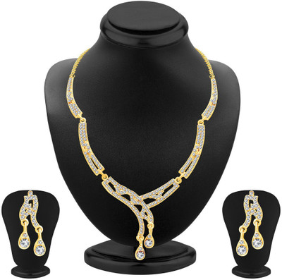 Sukkhi Alloy Gold-plated Gold Jewellery Set(Pack of 1)