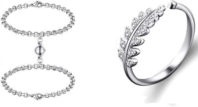 ruby collection Alloy Silver, Silver Jewellery Set(Pack of 2)
