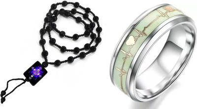 KINGSTYLEIMPEX Dori, Alloy Black, Silver Jewellery Set(Pack of 1)