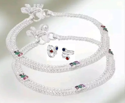 SONU SELECT Alloy Silver Multicolor Jewellery Set(Pack of 2)