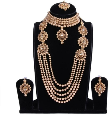 JMBW INTERNATIONAL Alloy Rose Gold Jewellery Set(Pack of 1)