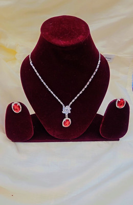 fashion Festo Sterling Silver Sterling Silver Green, Red, Blue Jewellery Set(Pack of 1)