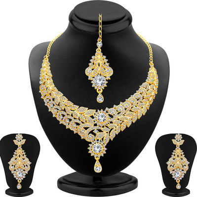 Sukkhi Alloy Gold-plated Yellow Jewellery Set(Pack of 1)