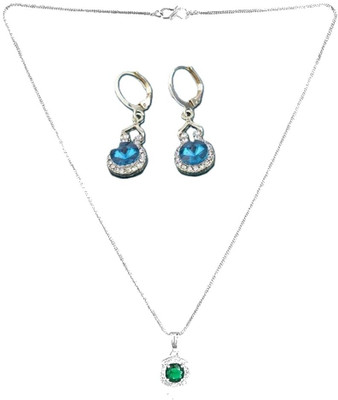 SRK Fashions Alloy Green, Blue Jewellery Set(Pack of 1)