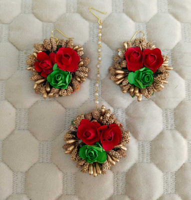 Neha Fabric Multicolor Jewellery Set(Pack of 1)