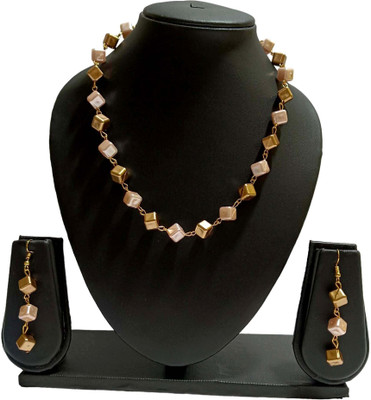 UTTARAI Alloy Gold, Pink Jewellery Set(Pack of 3)