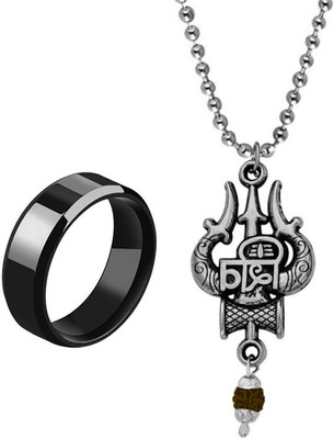 KINGSTYLEIMPEX Stainless Steel Sterling Silver Multicolor Jewellery Set(Pack of 3)