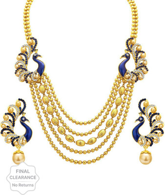 Sukkhi Alloy Gold-plated Gold Jewellery Set(Pack of 1)