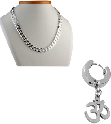 Vipunj Stainless Steel Silver Silver Jewellery Set(Pack of 2)