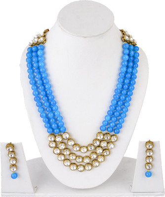 VIPY HANGER Alloy Blue, White Jewellery Set(Pack of 1)