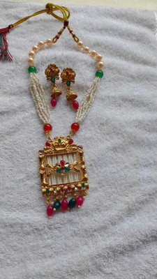 Bhagyalaxmi Brass, Alloy Gold-plated Multicolor Jewellery Set(Pack of 1)