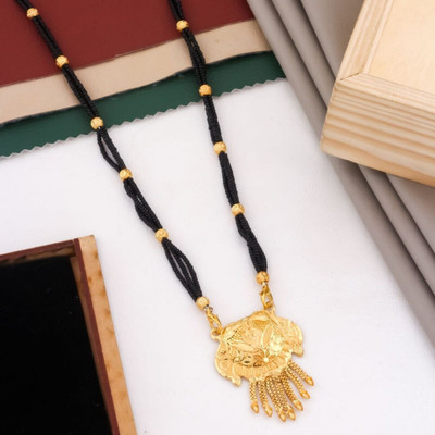 maacreation Alloy Gold-plated Gold, Black Jewellery Set(Pack of 1)