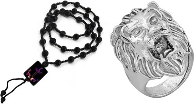 KINGSTYLEIMPEX Dori, Alloy Black, Silver Jewellery Set(Pack of 1)