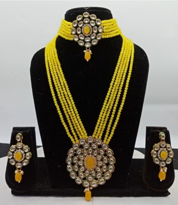 jatin imitation Metal Gold-plated Yellow Jewellery Set(Pack of 1)