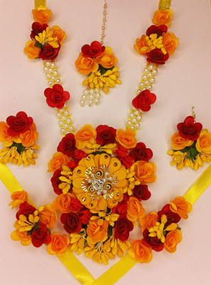 house of common Dori Yellow Jewellery Set(Pack of 1)