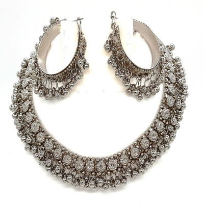Shiv Alloy Silver Jewellery Set(Pack of 1)
