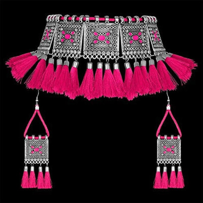 Opus Gems Alloy Pink Jewellery Set(Pack of 1)
