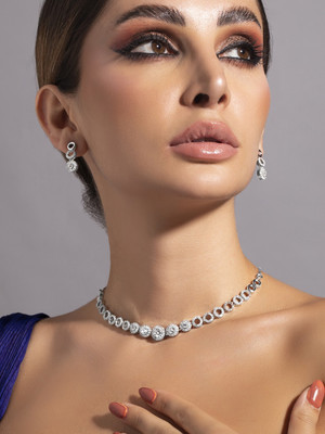 RUBANS Alloy Silver Silver Jewellery Set(Pack of 1)