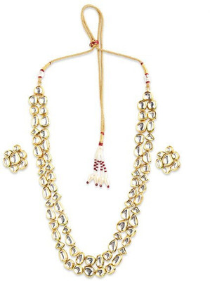 LIKSUN Brass, Alloy Gold-plated White, Rose Gold Jewellery Set(Pack of 1)