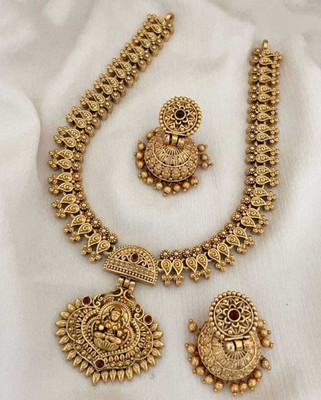 Joyful Alloy Maroon Jewellery Set(Pack of 1)