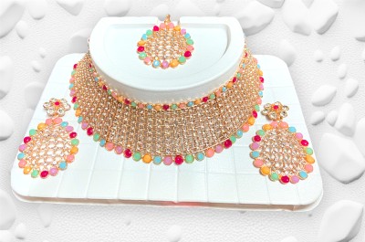 SHREEVASUPRDARA Alloy Gold-plated Multicolor Jewellery Set(Pack of 1)