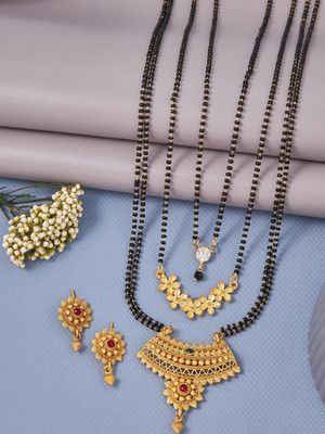 ANOUK Brass Gold-plated Multicolor Jewellery Set(Pack of 1)