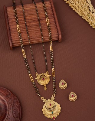 TheSanga Brass Gold-plated Gold Jewellery Set(Pack of 1)