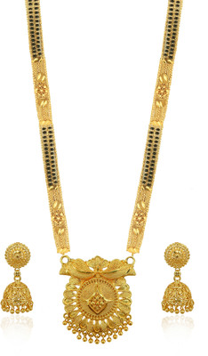 Divastri Brass Gold-plated Gold Jewellery Set(Pack of 1)