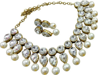 JN Handicraft Brass White Jewellery Set(Pack of 1)