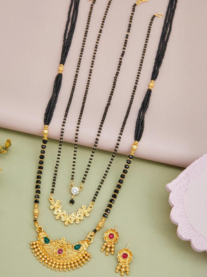 ANOUK Brass Gold-plated Multicolor Jewellery Set(Pack of 1)