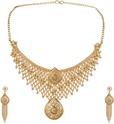 STYYLO FASHION Brass Gold-plated Gold Jewellery Set(Pack of 3)