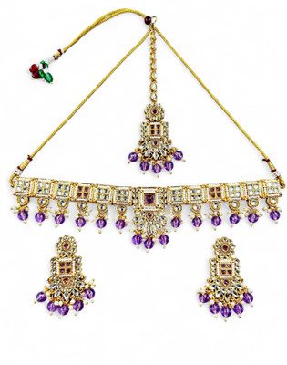 Antiquejewellry Alloy Gold-plated Multicolor Jewellery Set(Pack of 1)