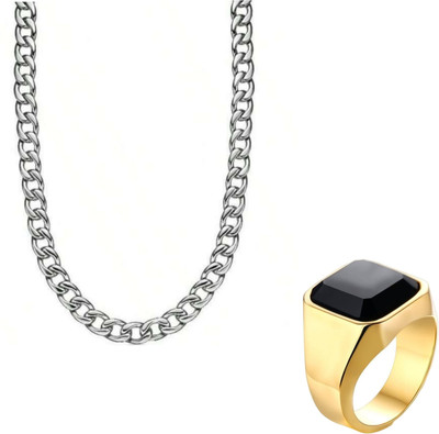 Vipunj Alloy Sterling Silver, Gold-plated Black, Gold, Silver Jewellery Set(Pack of 1)