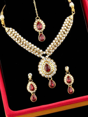 Anika's Creation Alloy Gold-plated Multicolor Jewellery Set(Pack of 4)