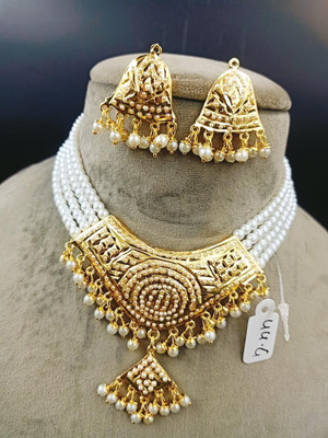 AUREVIA Copper Gold-plated Gold, White Jewellery Set(Pack of 3)