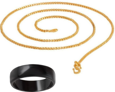 house of common Stainless Steel Titanium, Sterling Silver Silver, Black Jewellery Set(Pack of 2)