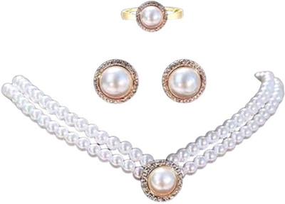 RVM Jewels Alloy Silver Jewellery Set(Pack of 1)