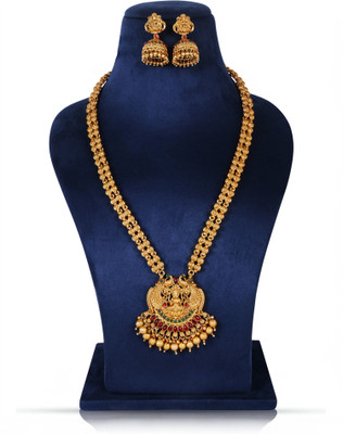 Grisha Jewellery Brass Gold-plated Gold Jewellery Set(Pack of 1)