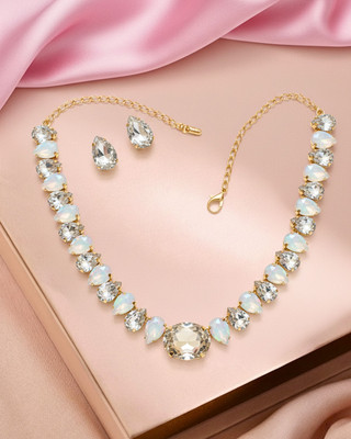 MANSIYAORANGE Alloy Gold-plated Gold Jewellery Set(Pack of 1)