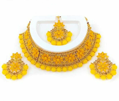 house of common Alloy Yellow Jewellery Set(Pack of 1)