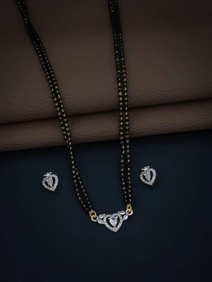 CLONEO Alloy Gold-plated White, Black Jewellery Set(Pack of 3)