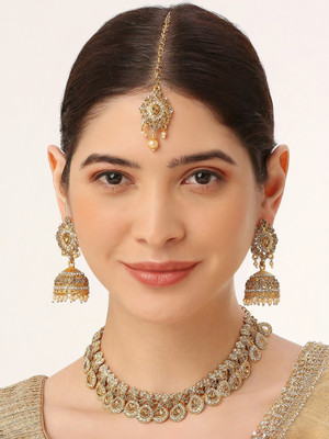 VATSALYA creation Alloy Silver Gold Jewellery Set(Pack of 1)