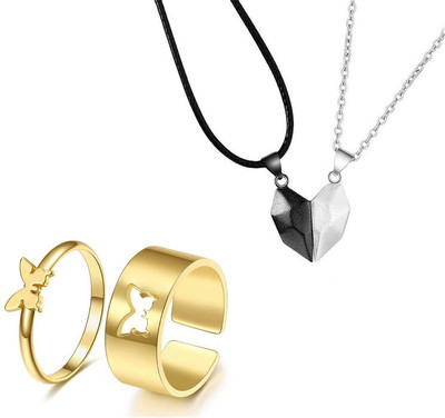 AVR JEWELS Alloy Silver Silver Jewellery Set(Pack of 1)