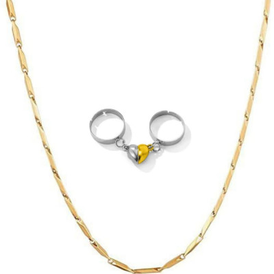 house of common Brass, Stainless Steel Sterling Silver Silver, Gold Jewellery Set(Pack of 2)