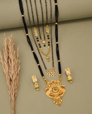 TheSanga Brass Gold-plated Gold Jewellery Set(Pack of 1)