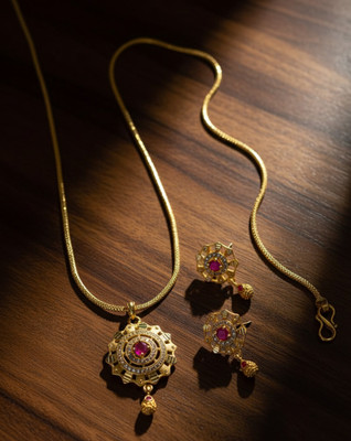 Kagul Alloy Gold-plated Gold Jewellery Set(Pack of 1)